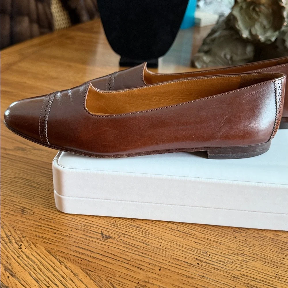 🔥RalphLaurenCollection PurpleLabelAllLeather ClassicTimelessEUCMadeInItaly7.5B - Picture 3 of 8